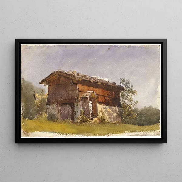 Tyrolean Sanctuary Painting - John Singer Sargent — framed artwork on a wall