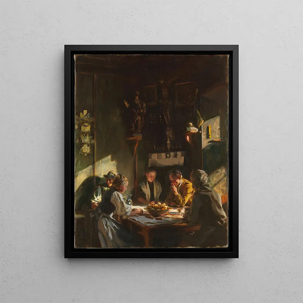Interior Tyrolean Painting - John Singer Sargent — framed artwork on a wall