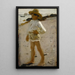 Young boy on the beach Sketch for Oyster Gatherers of Cancale - John Singer Sargent — framed artwork on a wall