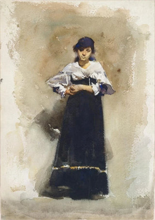 John Singer Sargent - Young Woman with a Black Skirt.webp