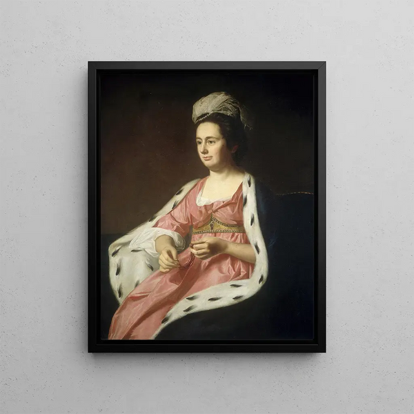 Abigail Smith Babcock Mme Adam Babcock - John Singleton Copley — framed artwork on a wall