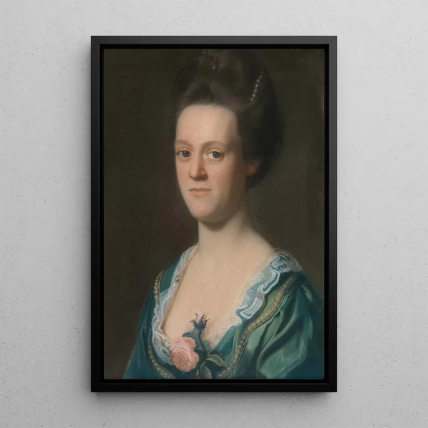 Elizabeth Green Mme Ebenezer Storer II - John Singleton Copley — framed artwork on a wall