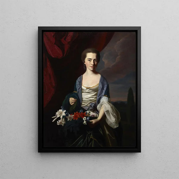 Sarah Sherburne Langdon - John Singleton Copley — framed artwork on a wall