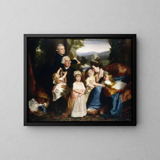 The Copley Family - John Singleton Copley — framed artwork on a wall