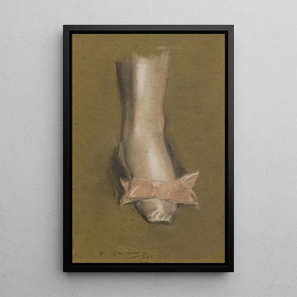 Ballet slipper painting - John Sloan — framed artwork on a wall