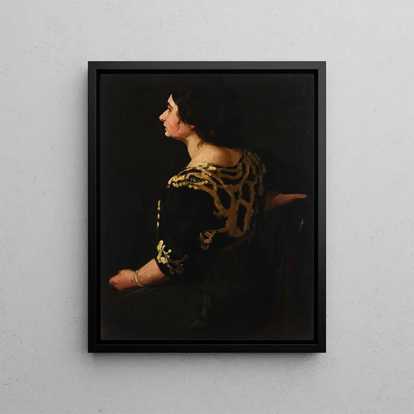 Profile of Stein - John Sloan — framed artwork on a wall