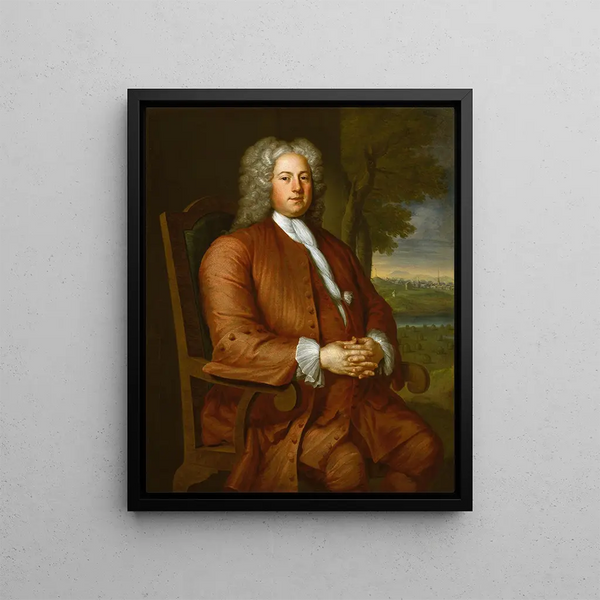Francis Brinley - John Smibert — framed artwork on a wall