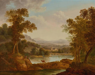 Landscape extended with figures and animals - John Smith of Chichester — artwork view