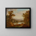 Landscape extended with figures and animals - John Smith of Chichester — framed artwork on a wall