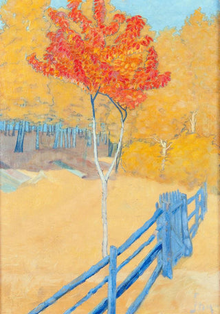 Winter Landscape Painting - John Sten — artwork view