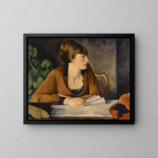 Portrait of Mary Johnson - John Theodore Johnson — framed artwork on a wall