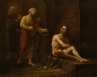 I was in prison and you came to me Matthew 25:36 - John Trumbull — artwork view