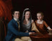 Jonathan Trumbull Jr with Mrs. Trumbull Eunice Backus and Faith Trumbull - John Trumbull — artwork view