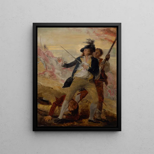 Lieutenant Thomas Grosvenor and Servant - John Trumbull — framed artwork on a wall