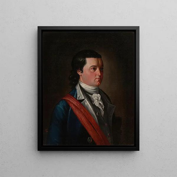 Major Roger Alden - John Trumbull — framed artwork on a wall