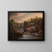 Norwich Falls or The Yantic Falls at Norwich - John Trumbull — framed artwork on a wall