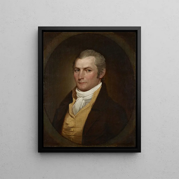 Portrait of a Man - John Trumbull — framed artwork on a wall