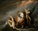 The Last Family Perishing in the Flood Genesis 7424 - John Trumbull — artwork view