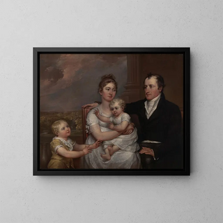 La famille Vernet - John Trumbull — framed artwork on a wall