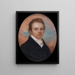 Gentleman with Short Red Hair - John Turmeau — framed artwork on a wall