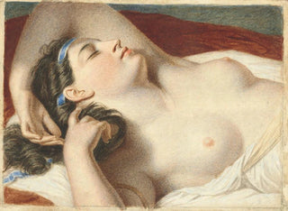 Study for Ariadne Sleeping on the Island of Naxos - John Vanderlyn — artwork view
