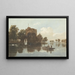 a castle by the water - John Varley — framed artwork on a wall