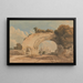 Abbey of Byland, Yorkshire - John Varley — framed artwork on a wall