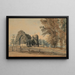 Church of Chingford Essex - John Varley — framed artwork on a wall