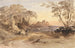 Landscape with figures and distant castle - John Varley — artwork view