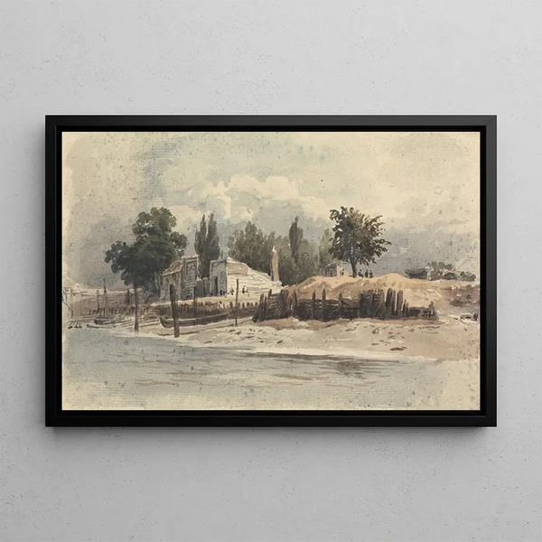 Millbank Painting - John Varley — framed artwork on a wall