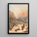 Pont Aberglaslyn - John Varley — framed artwork on a wall