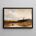 Small landscape painting - John Varley — framed artwork on a wall