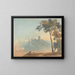 The castle on the hill - John Varley — framed artwork on a wall