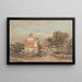 The Thames near Millbank Prison London - John Varley — framed artwork on a wall