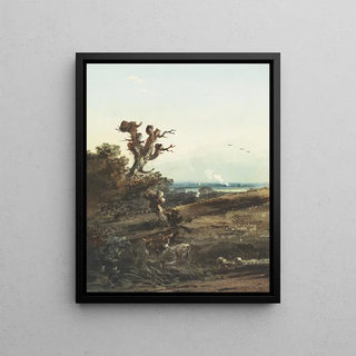 John Varley - Two Donkeys in a Landscape.webp