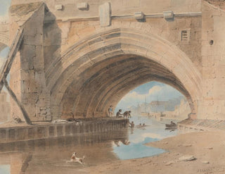 Under the Ouse Bridge swimming - John Varley — artwork view
