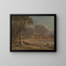 Abbey of Westminster from Tothill Fields - John Varley — framed artwork on a wall