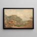View of Tivoli towards Rome - John Warwick Smith — framed artwork on a wall