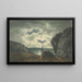 Moonlit Bay Scene - John Warwick Smith — framed artwork on a wall