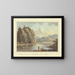 Château de Schrecstein sur l'Elbe - John Warwick Smith — framed artwork on a wall