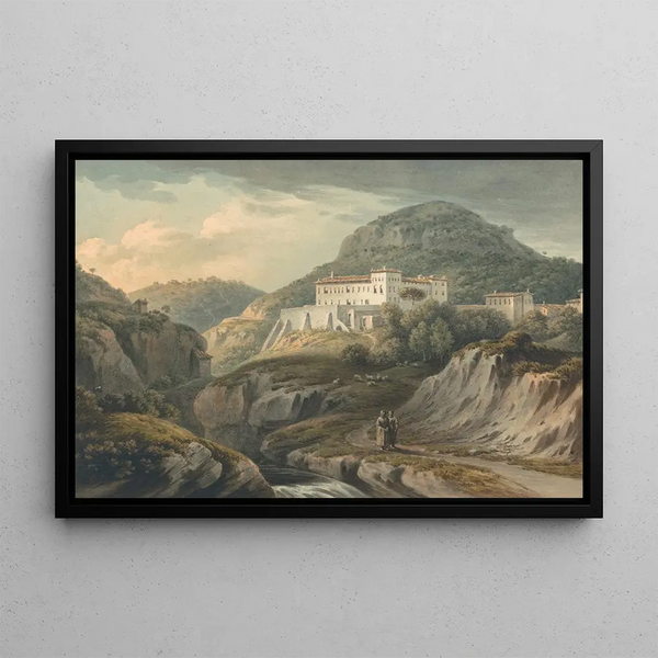 Convent near Vietri close to Salerno - John Warwick Smith — framed artwork on a wall