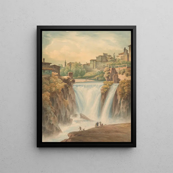 Chutes de Tivoli - John Warwick Smith — framed artwork on a wall