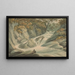 Hafod Upper Part of the Waterfall - John Warwick Smith — framed artwork on a wall
