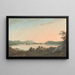 The Lake Windermere from Calgarth with Belle Isle - John Warwick Smith — framed artwork on a wall