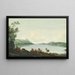 The Windermere Lake from Rawlinson's Nab looking down the lake - John Warwick Smith — framed artwork on a wall