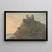 Mont Saint-Michel, Cornwall - John Warwick Smith — framed artwork on a wall