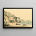 La baie de Naples depuis la plage de Posillipo - John Warwick Smith — framed artwork on a wall
