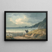 La Limite nord de la baie de St Brides - John Warwick Smith — framed artwork on a wall