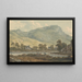 The Priory of Beddgelert Caernarfonshire - John Warwick Smith — framed artwork on a wall