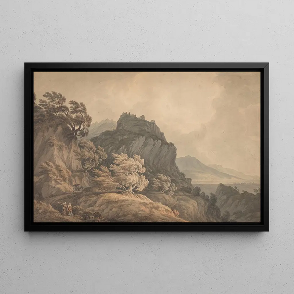 La Vallée d'Aoste, Piémont - John Warwick Smith — framed artwork on a wall